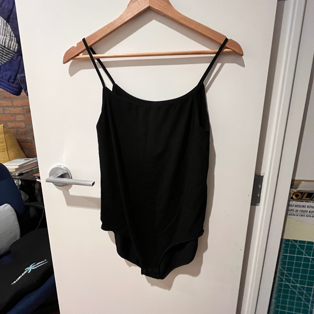 Boody cami seam-free black bodysuit bamboo Large